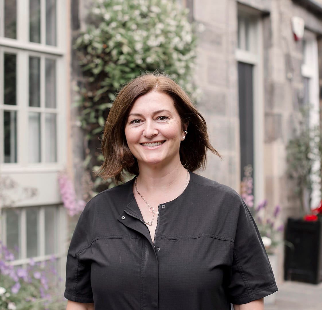 Anya Wilson, founder of Studio AWA, headshot in Circus Lane, Edinburgh